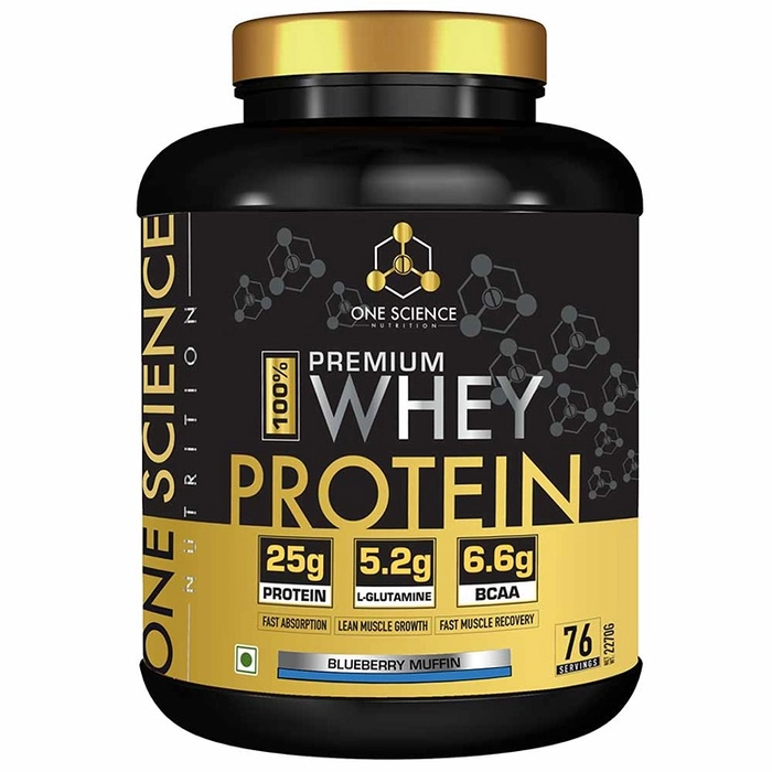 One Science Nutrition (OSN) 100% Premium Whey Protein [Grass Fed Whey] - 25g Protein, 6.6g BCAA & 5.2 gms L-Glutamine , 5 lbs, 2.27kg With Free Creatine 150g