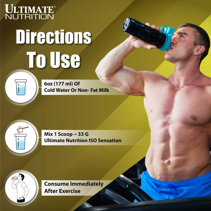 Ultimate Nutrition ISO Sensation 93, Whey Protein Isolate Powder,5 lbs, 2.27 kg + Free ShakerUltimate Nutrition ISO Sensation 93, Whey Protein Isolate Powder,5 lbs, 2.27 kg + Free Shaker