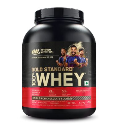 ON (Optimum Nutrition) Gold Standard 100% Whey Protein, 1.7 kg (3.74 lb), Double Rich Chocolate