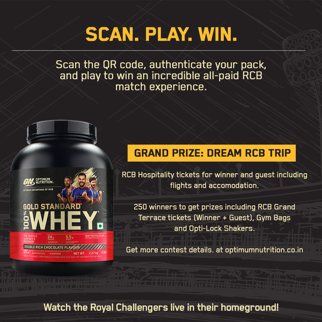 ON (Optimum Nutrition) Gold Standard 100% Whey Protein, 1.7 kg (3.74 lb), Double Rich Chocolate