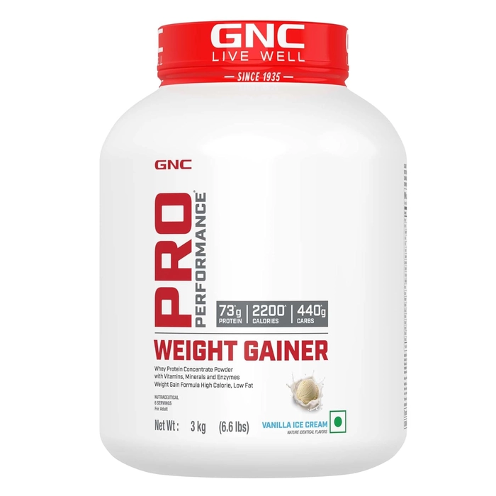 GNC Pro Performance Weight Gainer 2200Kcal, 440g Carbs 6.6lbs 3kg