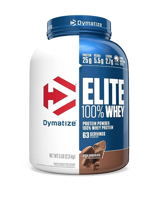 Dymatize Nutrition Elite 100% Whey Protein, 5 lbs, 2.3 kg