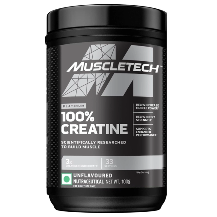 Muscletech Platinum 100% Creatine Monohydrate Powder (Unflavoured)