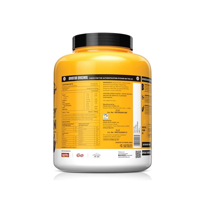 Avvatar Whey Protein, made with 100% Fresh Cow's Milk, 2KG