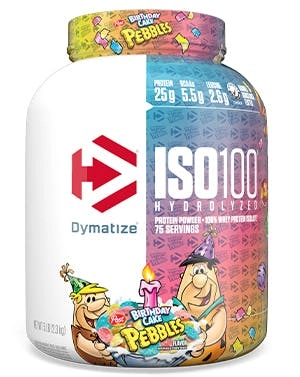 Dymatize Nutrition ISO 100 Whey Protein Powder with Hydrolyzed 100% Whey Protein Isolate, 5 lbs, 2.3 Kg + Free Shaker