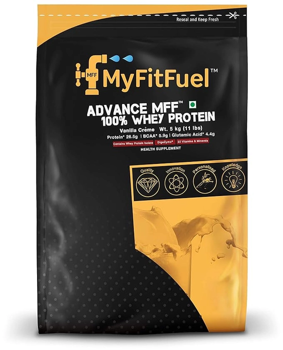 MyFitFuel Advance 100% Whey Protein 11 lbs, 5 kg Vanilla Cream