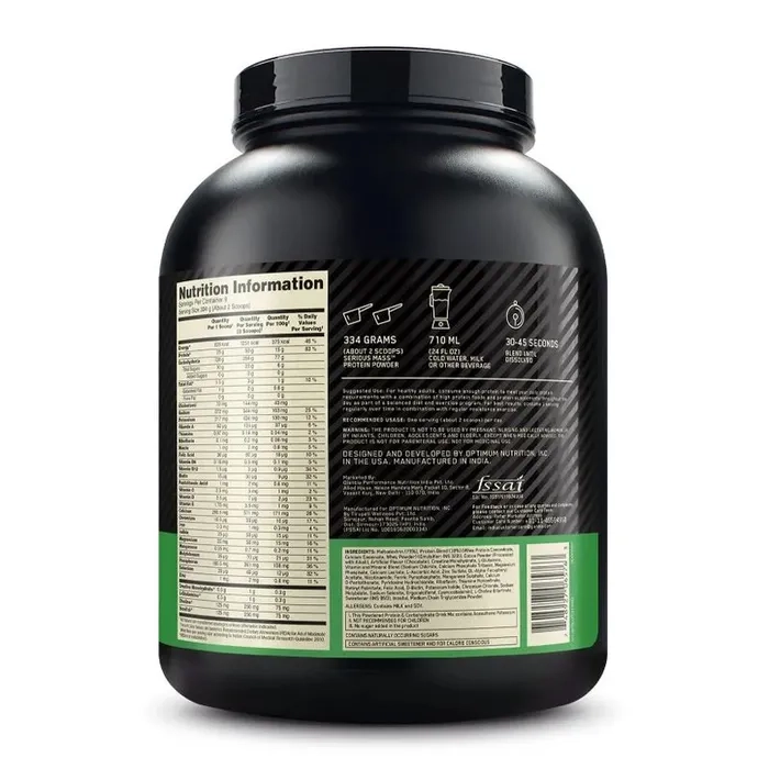 Optimum Nutrition (ON) Serious Mass - Weight Gainer Powder
