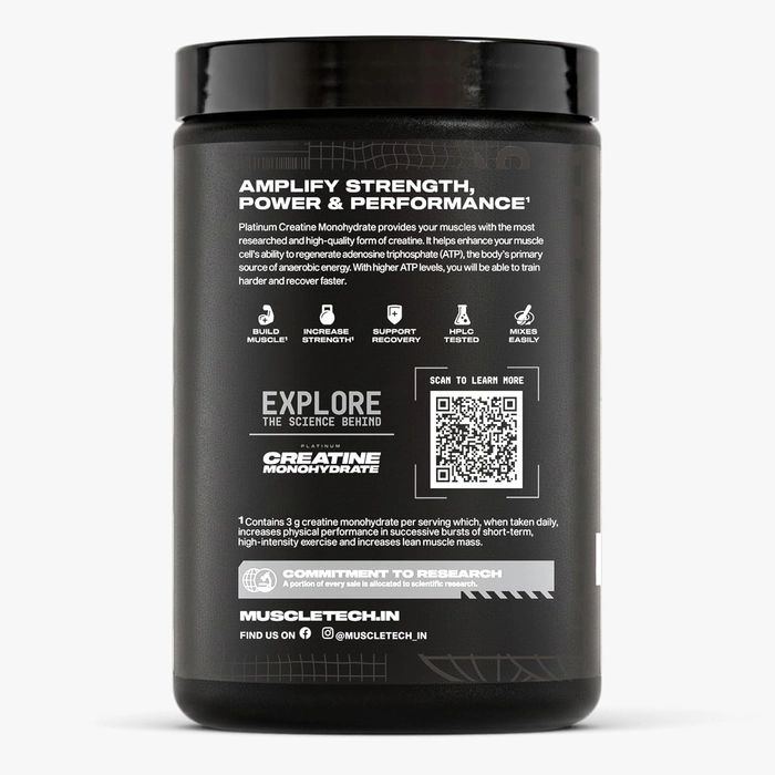 Muscletech Platinum 100% Creatine Monohydrate Powder (Unflavoured)