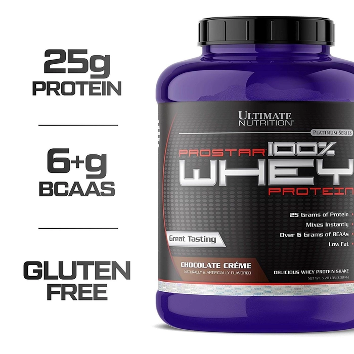 Ultimate Nutrition Prostar 100% Whey Protein, 5.28 lbs, 2.39 kg