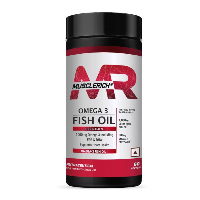 MuscleRich Omega-3 Fish Oil (1000mg Omega 3 including EPA & DHA) 60