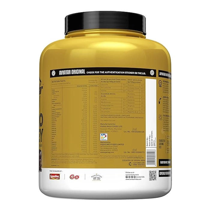 Avvatar Nitro Iso Whey | 2Kg | 28g Protein | 50 Servings | 2.8g Creatine Monohydrate