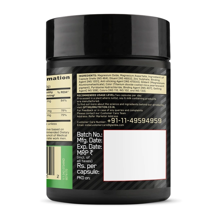 Optimum Nutrition ZMA 60 Capsules