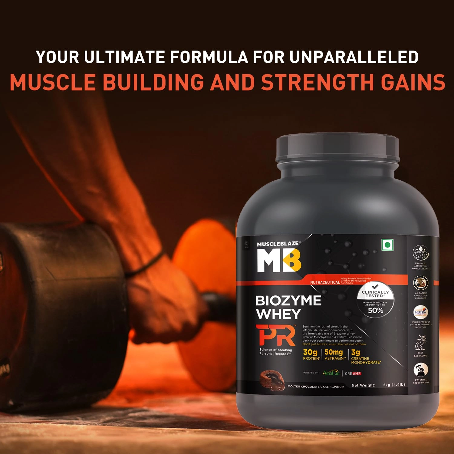 Muscleblaze Biozyme Whey Protein PR Powder 2Kg