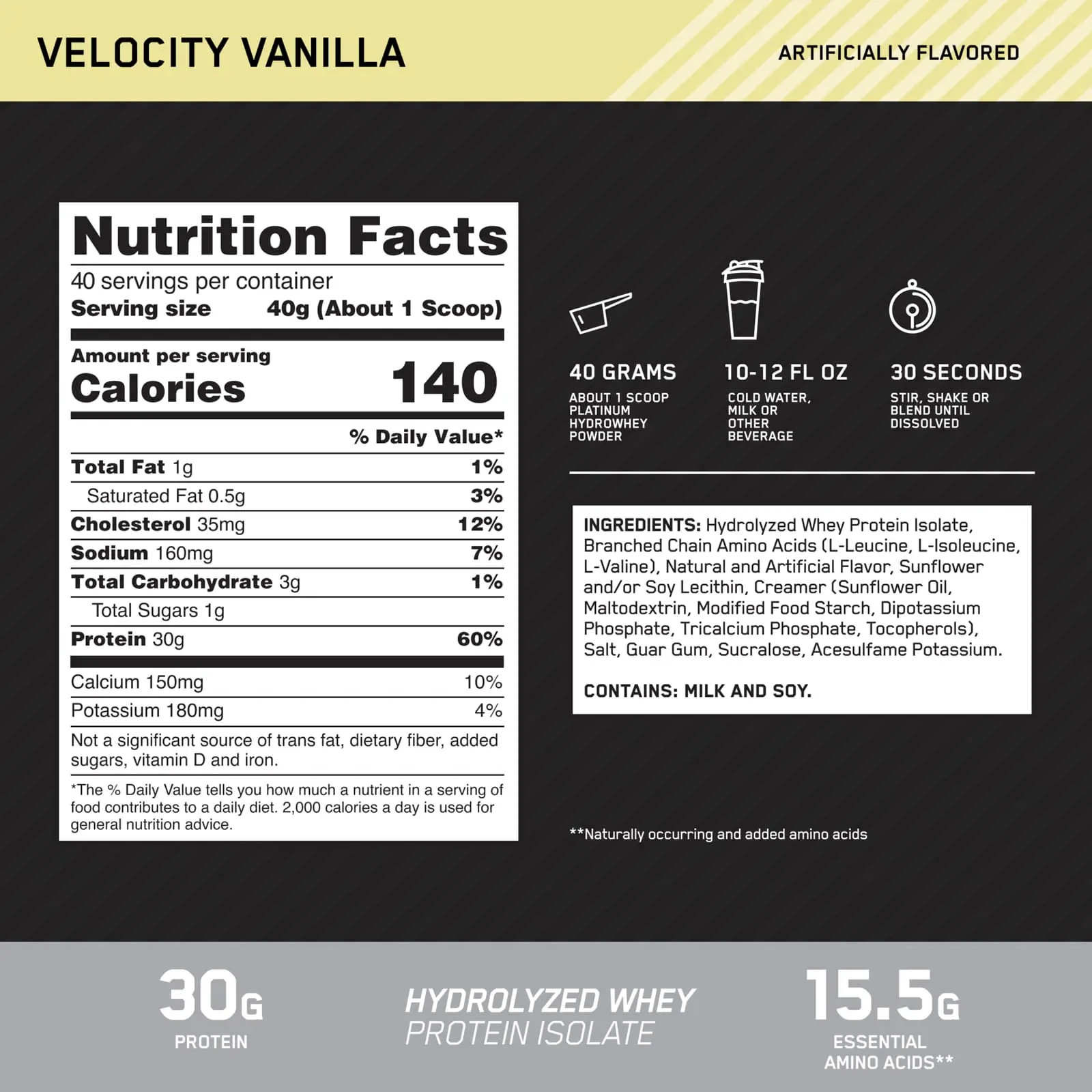 Optimum Nutrition Platinum HydroWhey