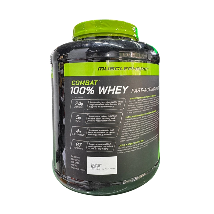 MusclePharm Combat 100% Whey Protein Powder 5 lbs, 2.27 kg