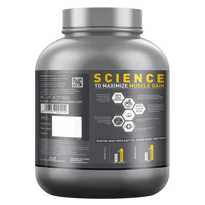 Muscleblaze Biozyme Iso Zero Low Carb Whey Protein Isolate 2Kg