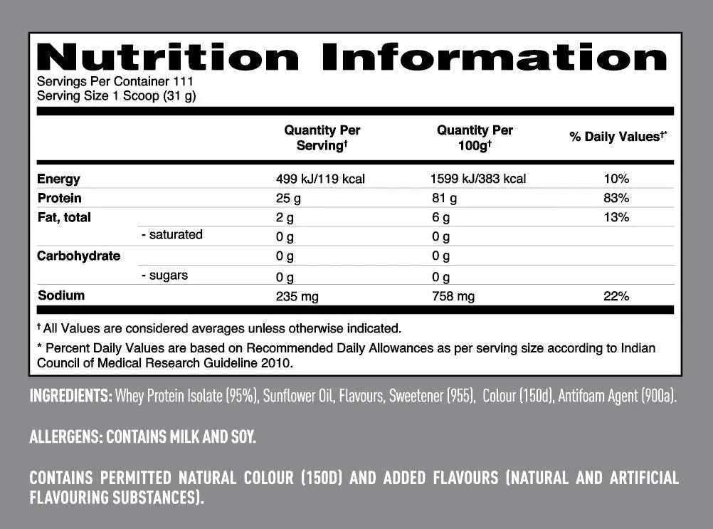 NATURE BEST ISOPURE ZERO CARBS 7.5LB(3.4KG) COOKIES & CREAM