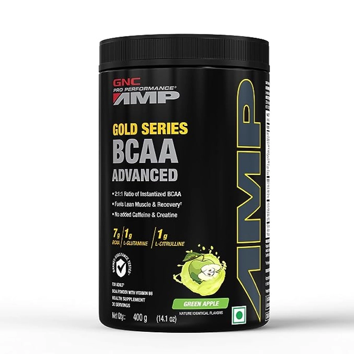 GNC Amp Gold Series BCAA Advanced 400g, 30 Servings