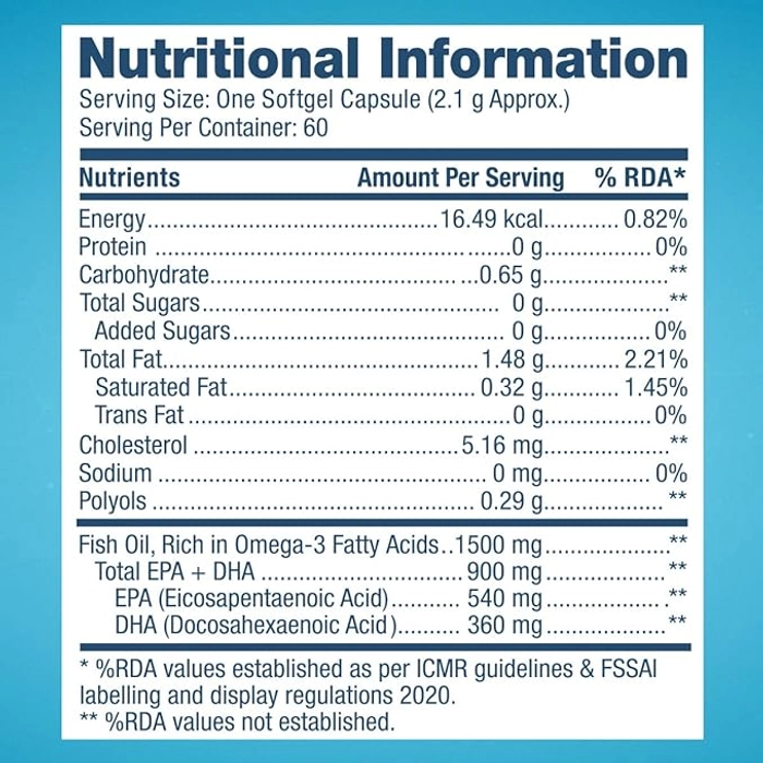 GNC Triple Strength Fish Oil 900mg EPA/DHA, Omega 3 240 Softgels