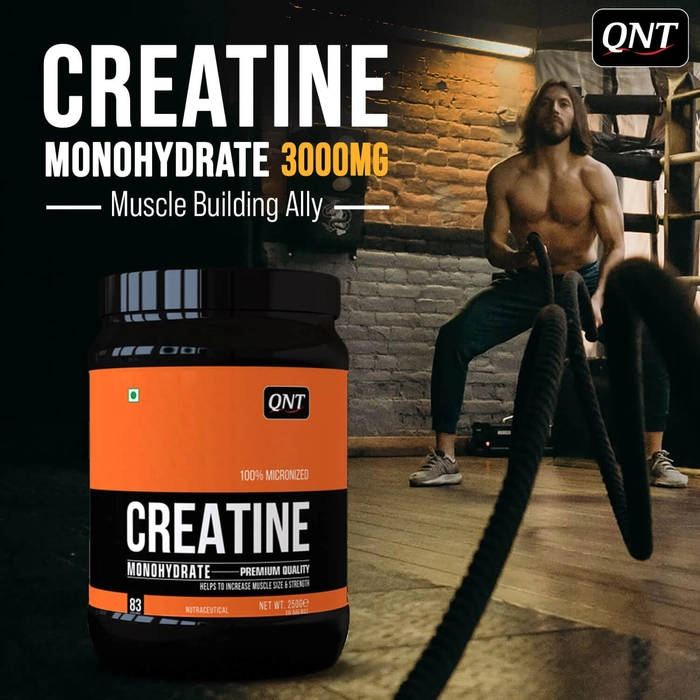 QNT Creatine Monohydrate 250 Grams (83 Servings)
