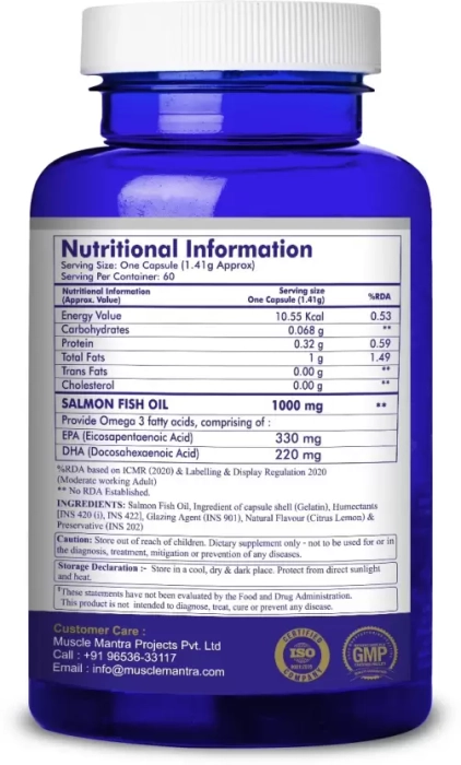 Musclemantra Salmon Fish Oil 100MG Softgel