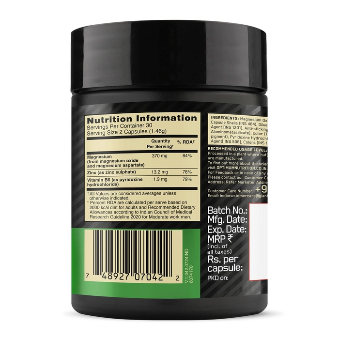 Optimum Nutrition ZMA 60 Capsules