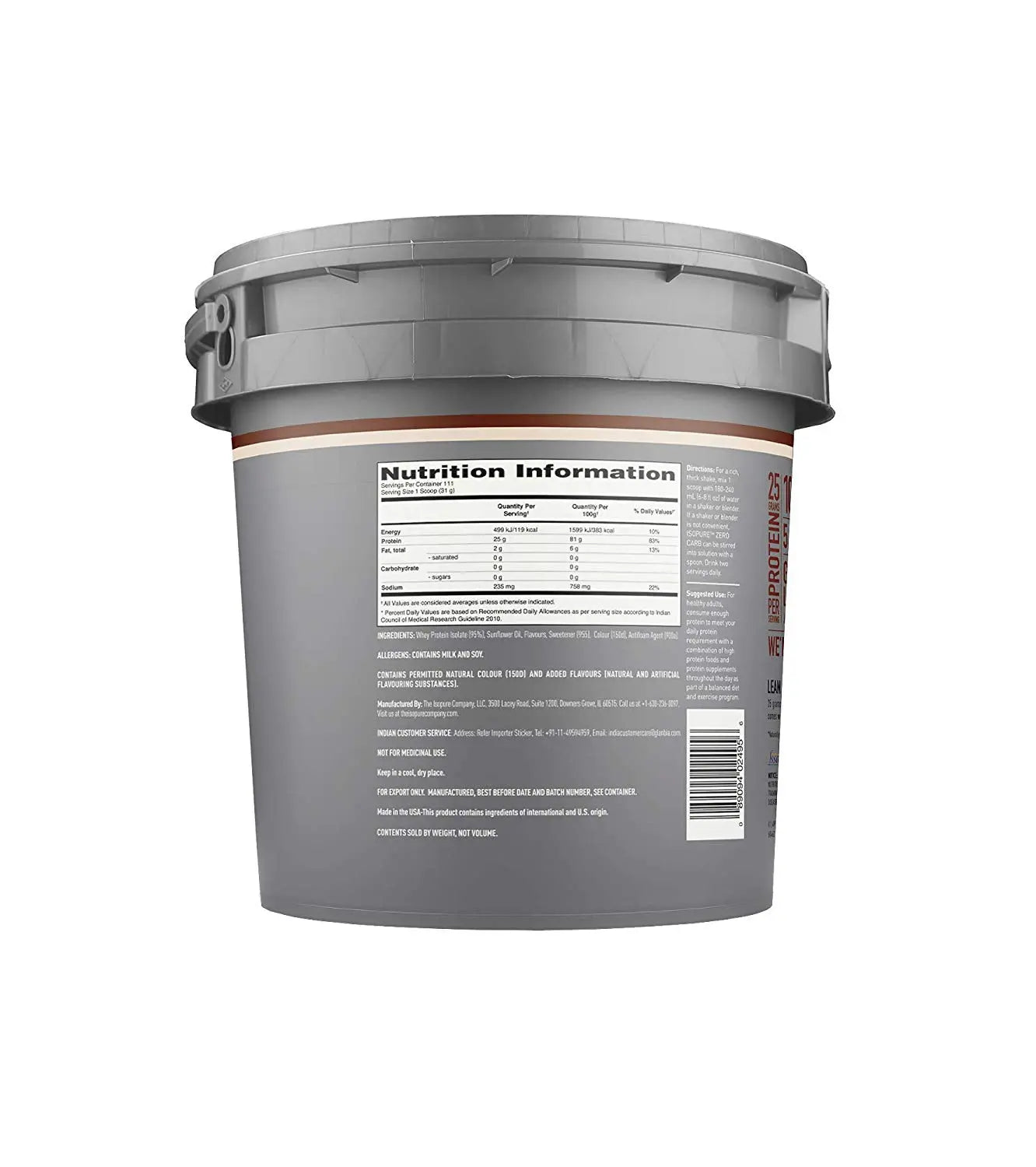 NATURE BEST ISOPURE ZERO CARBS 7.5LB(3.4KG) COOKIES & CREAM