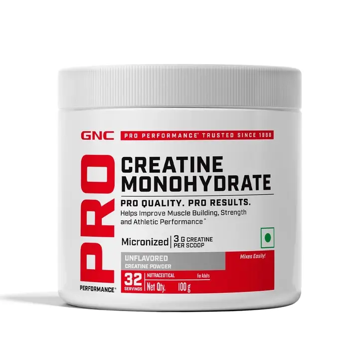 GNC Pro Performance Creatine Monohydrate Powder 3000mg, Fructo-oligosaccharides 0.10mg, 3000mg Per Scoop
