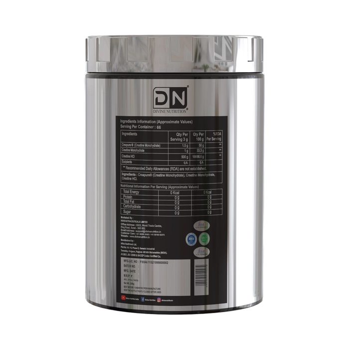 Divine Nutrition Creatine 200g (66 Servings)