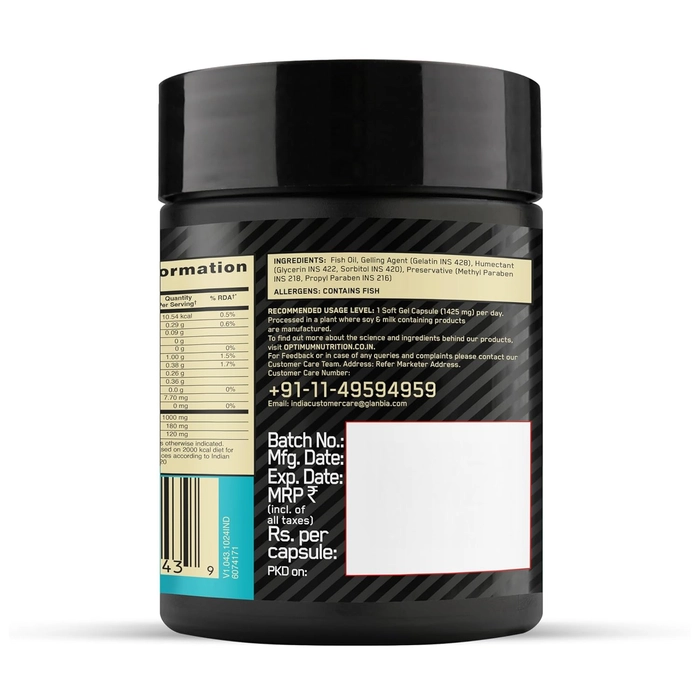 Optimum Nutrition Fish Oil 60 Softgels