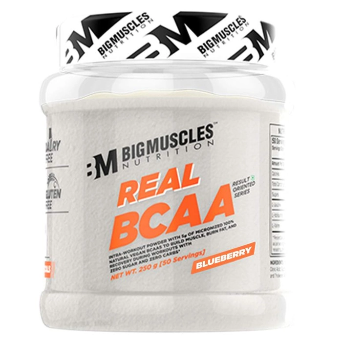 Big Muscles Nutrition Real BCAA 0.55 lbs, 250 gm (50 Servings)