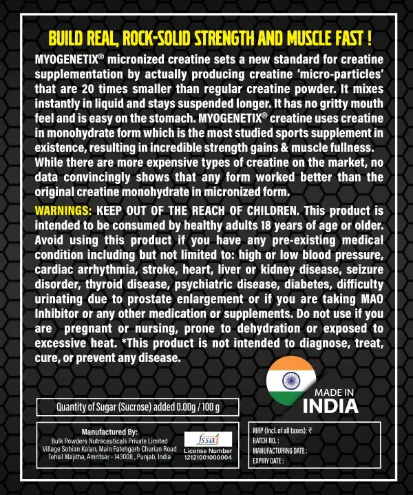 MyogenetX Platinum Creatine