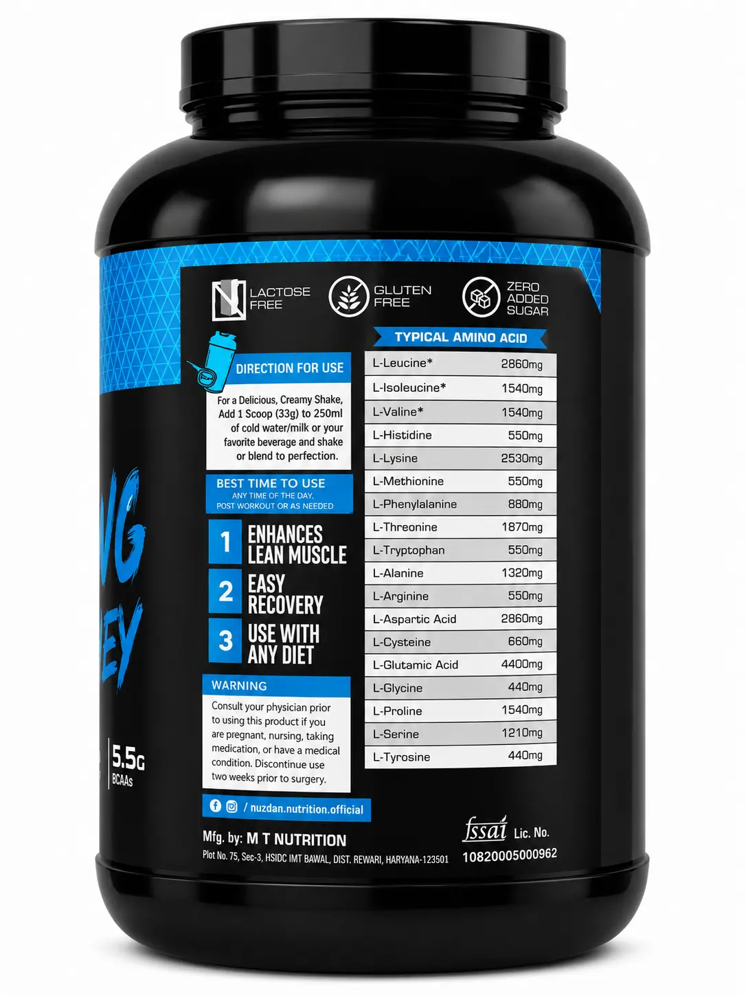 Monkey King Whey Protein Powder – 24g Protein, 5.5g BCAAs