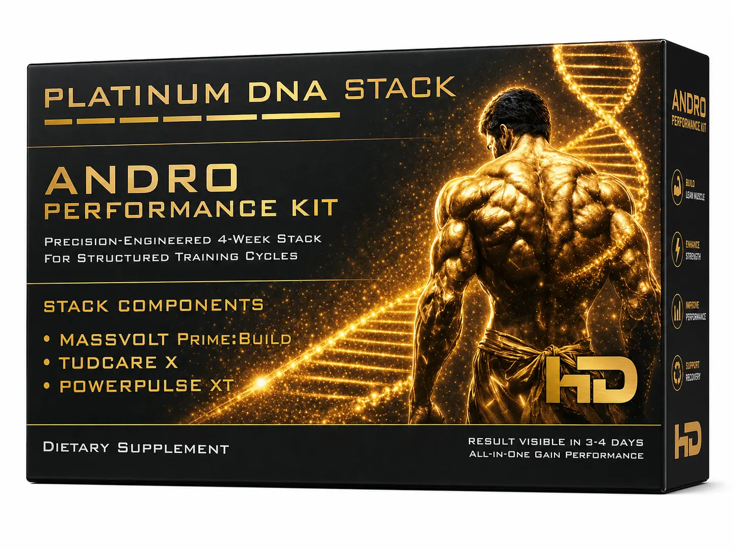 HD Muscle Platinum DNA Stack Andro Performance Kit –