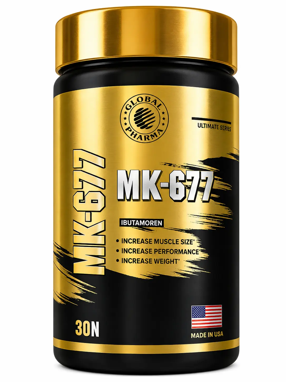 Global Pharma MK-677 (Ibutamoren) 30mg | Muscle Growth & Recovery Support