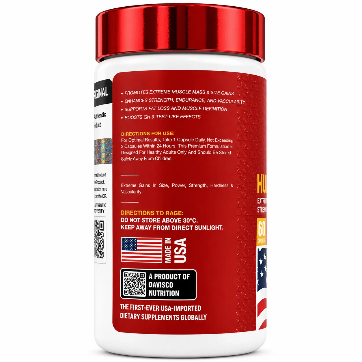 Davisco Foods Hulk Drol Extreme Muscle & Strength Formula | Advanced Performance Support