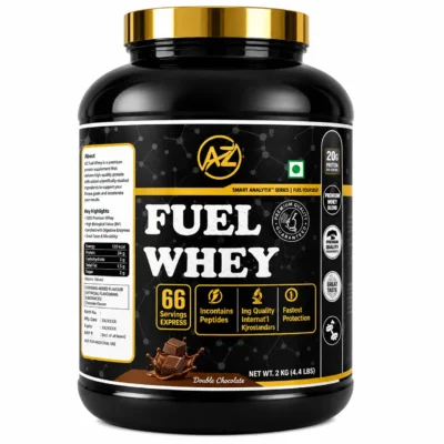 AZ Fuel Whey Protein Powder 2kg | 24g Protein Per Serving | Premium Whey Blend | Double Chocolate | 66 Servings