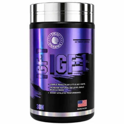 Thai Pharma IGF-1 Ultimate Series | Deer Antler Velvet Extract Formula | Muscle Growth, Recovery & Athletic Performance Support | 30 Capsules