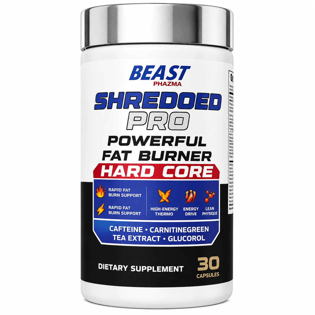 Beast Pharma Shredded Pro Hardcore Fat Burner
