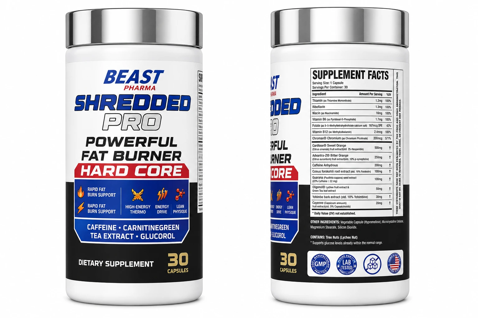 Beast Pharma Shredded Pro Hardcore Fat Burner