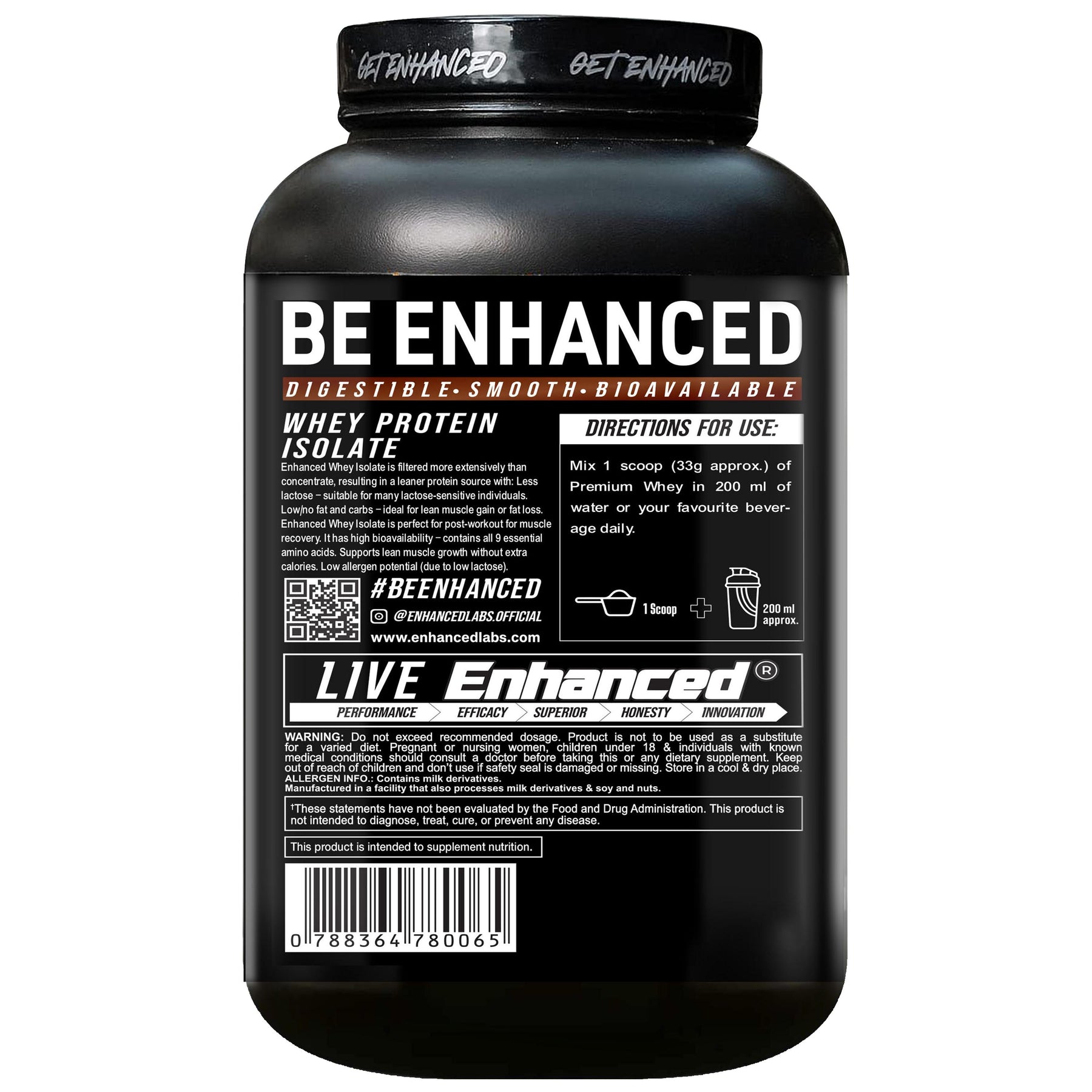 Enahnced Labs Whey Isolate