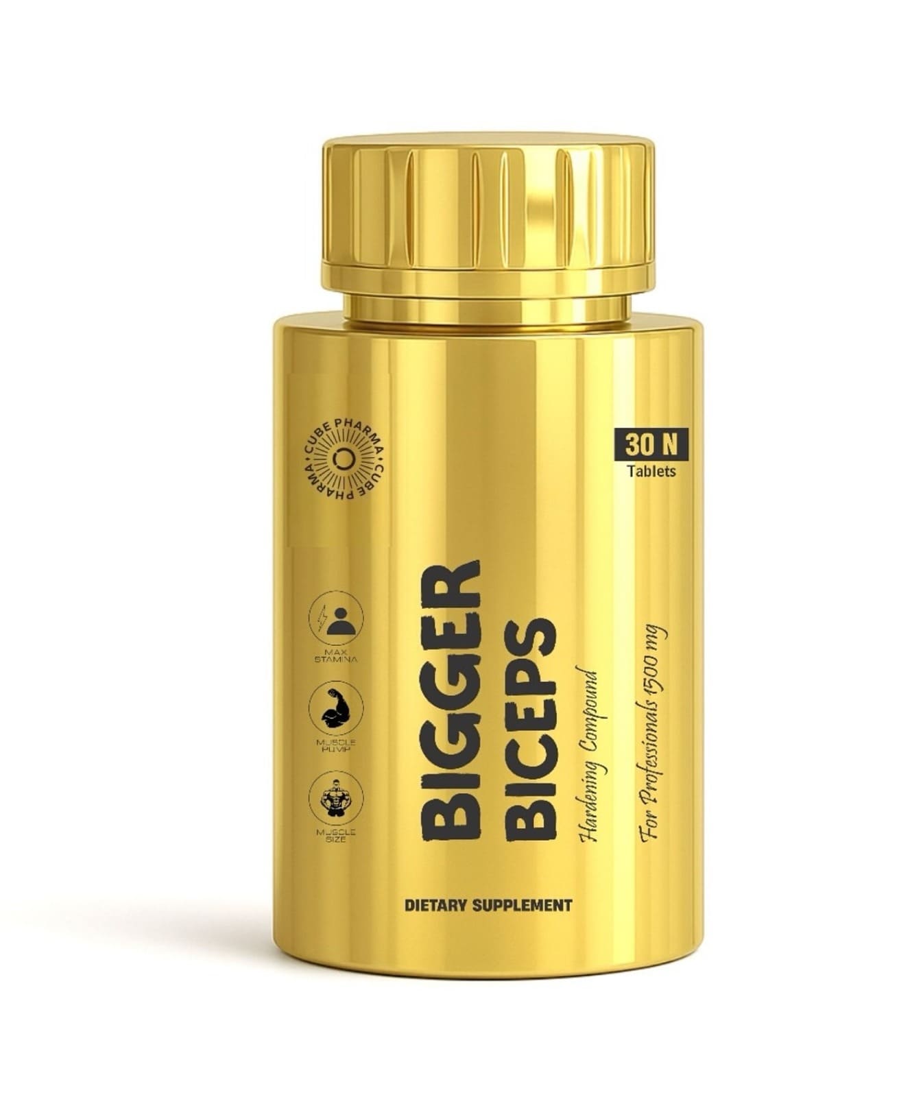 Bigger Biceps Hardening Compound | Strength, Pump & Muscle Size Support | 30 Tablets