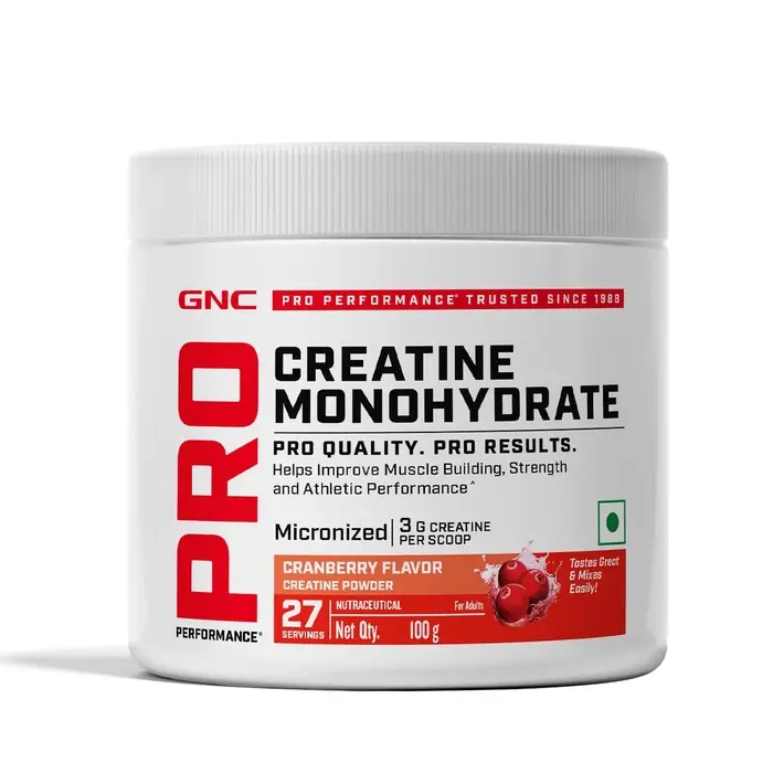 GNC Pro Performance Creatine Monohydrate Powder 3000mg, Fructo-oligosaccharides 0.10mg, 3000mg Per Scoop