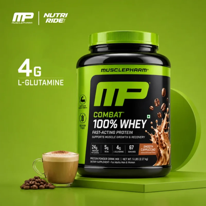 MusclePharm Combat 100% Whey Protein Powder 5 lbs, 2.27 kg