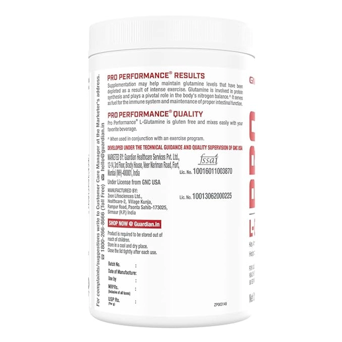 GNC Pro Performance L-Glutamine Powder 5000mg 400Gm