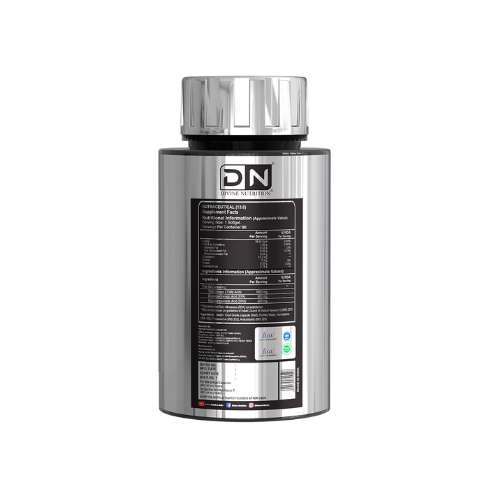 Divine Nutrition Triplex Fish Oil 90 Softgels