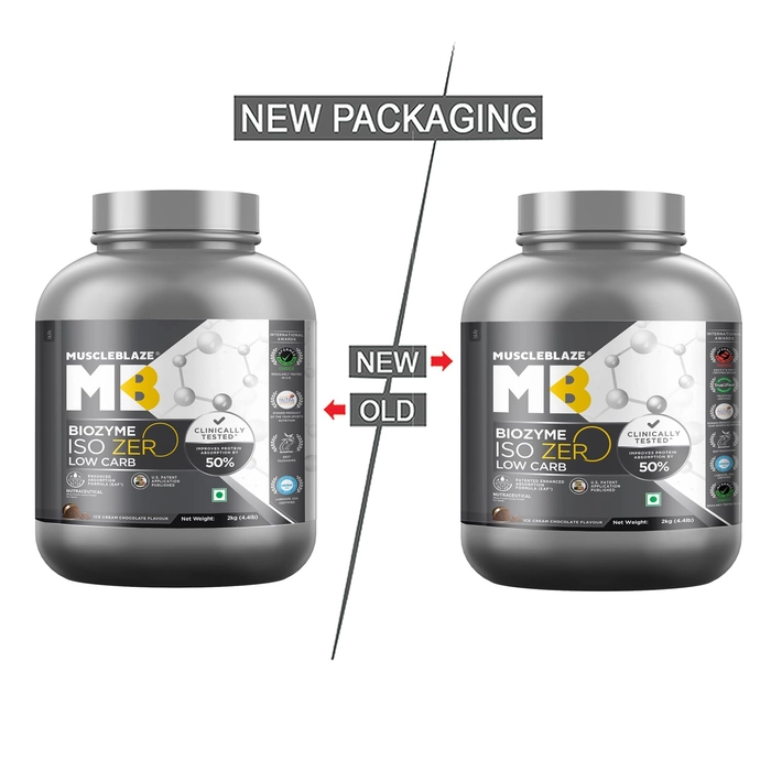 Muscleblaze Biozyme Iso Zero Low Carb Whey Protein Isolate 2Kg