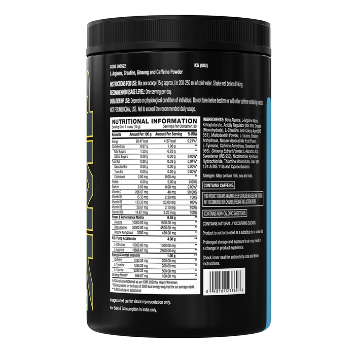 GNC AMP Gold Series Ultra Rush 450g