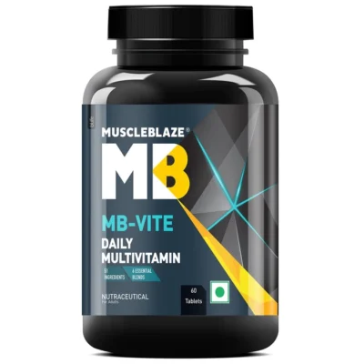 MuscleBlaze MB Vite Daily Multivitamin – Unflavoured, 60 Tablets