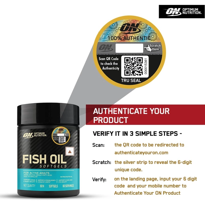 Optimum Nutrition Fish Oil 60 Softgels